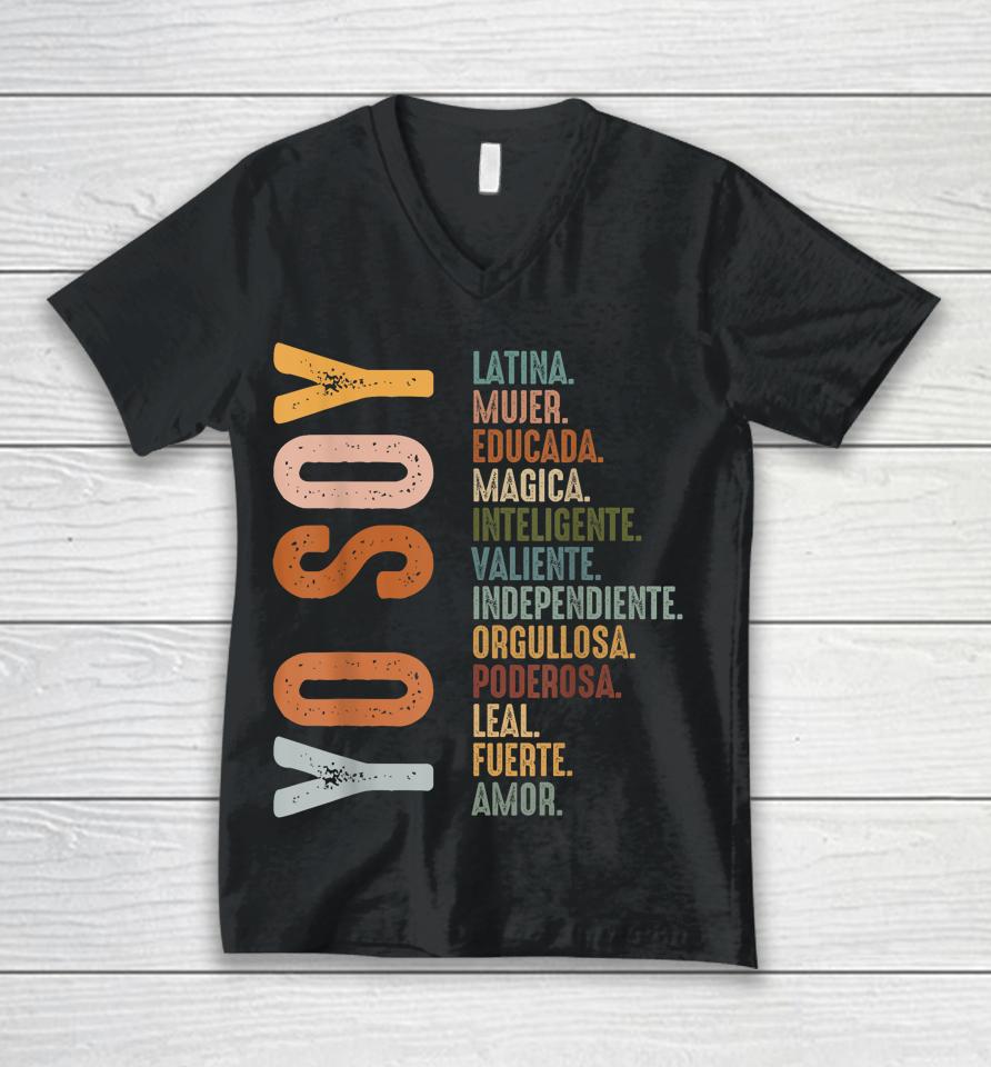 Yo Soy Funny Mexican Hispanic Heritage Month Unisex V-Neck T-Shirt