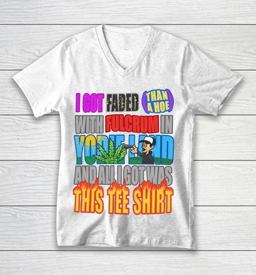 Yodie Land Merch I Got Faded Unisex V-Neck T-Shirt