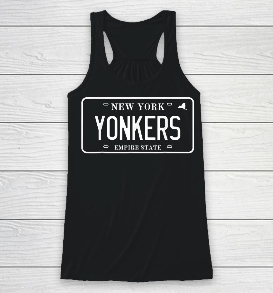 Yonkers New York License Plate, Ny Yonkers Racerback Tank