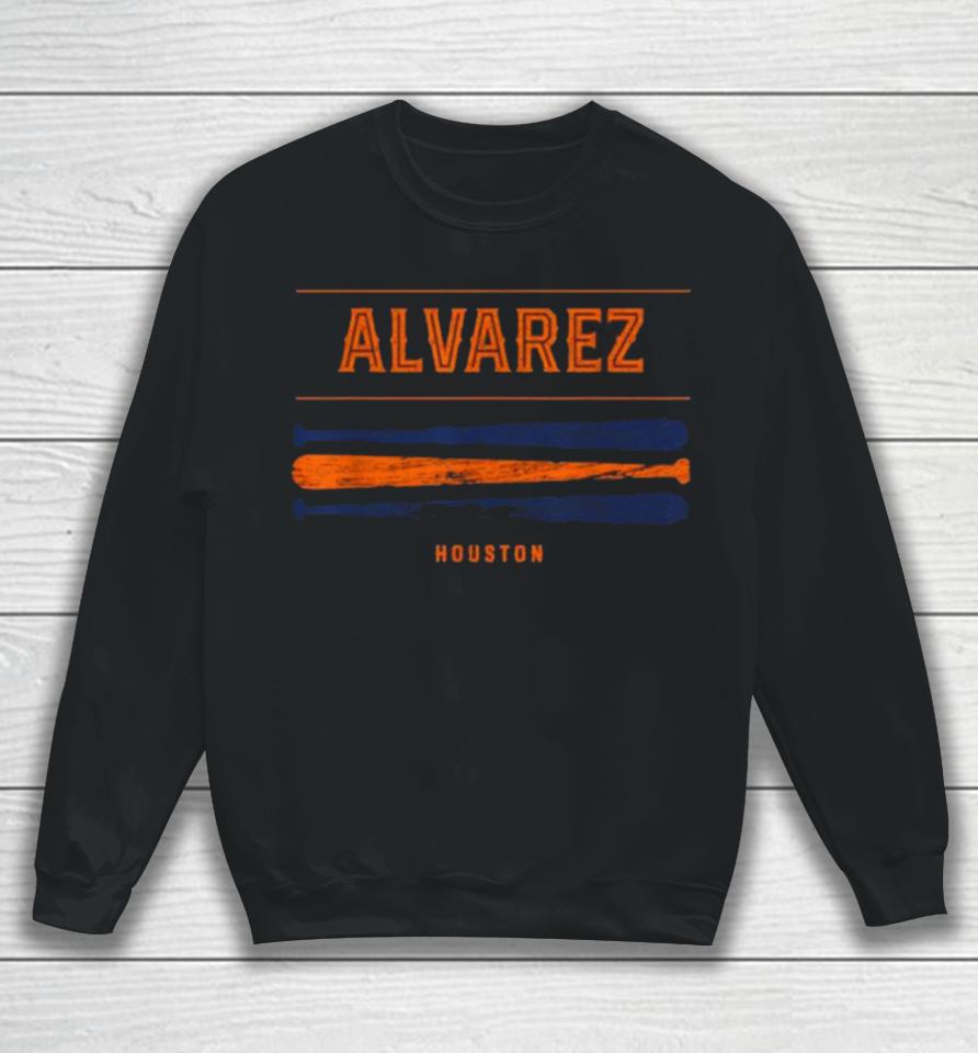 Yordan Alvarez Vintage Baseball Bat Gameday 2023 Houston Astros Sweatshirt