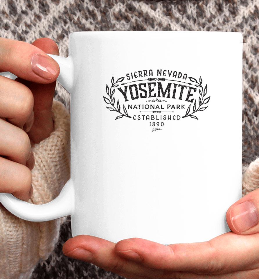 Yosemite National Park California Retro Coffee Mug