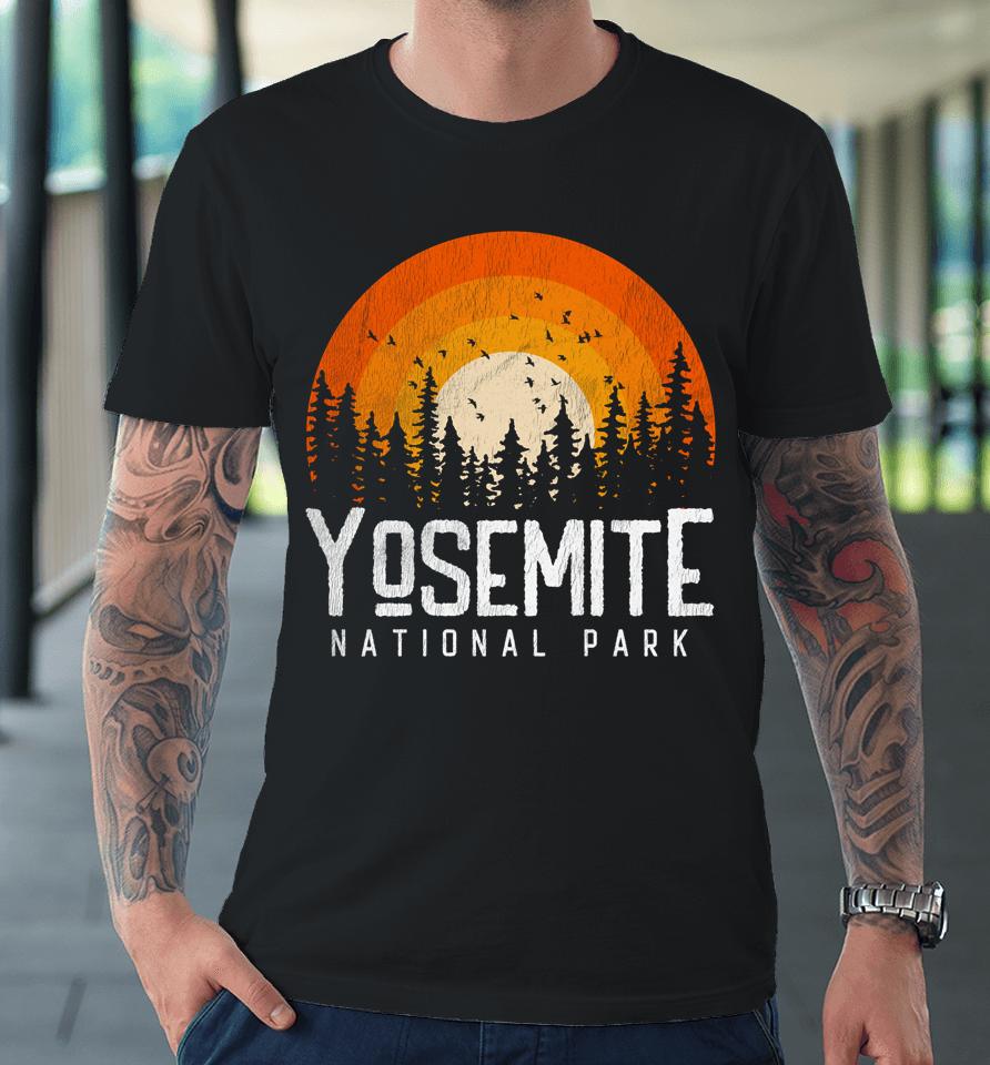 Yosemite Shirt Us National Park Retro Style Vintage 70S 80S Premium T-Shirt