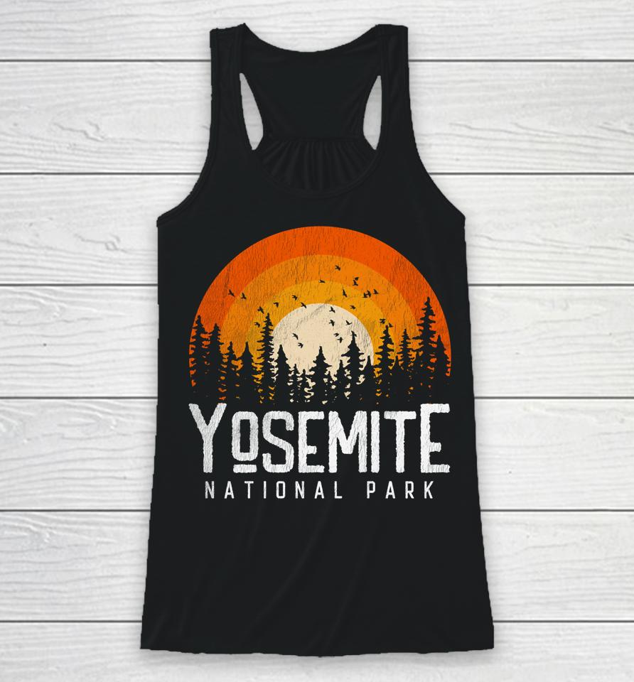Yosemite Shirt Us National Park Retro Style Vintage 70S 80S Racerback Tank