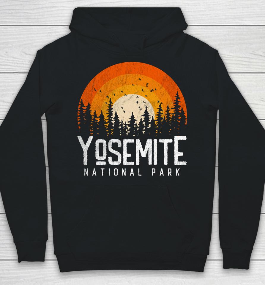 Yosemite Shirt Us National Park Retro Style Vintage 70S 80S Hoodie