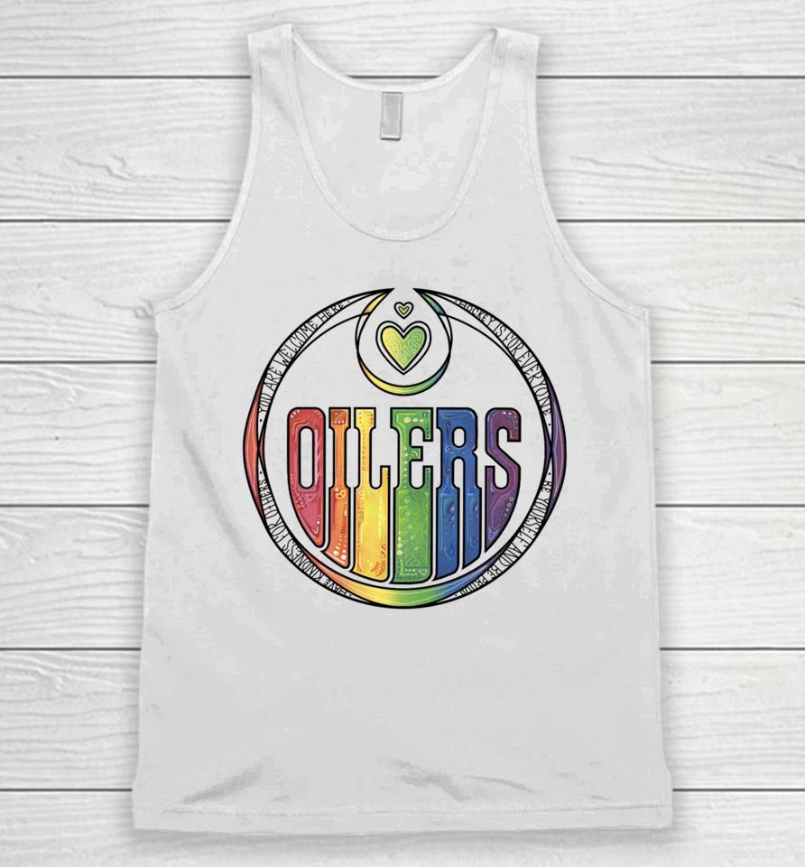 You Are Welcome Here Hockey Is For Everyone Oilers Unisex Tank Top