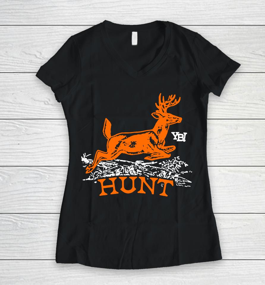 You Betcha Merch Yb Deer Hunt Women V-Neck T-Shirt