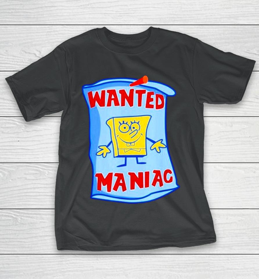 Young Mantis Wearing Wanted Maniac T-Shirt