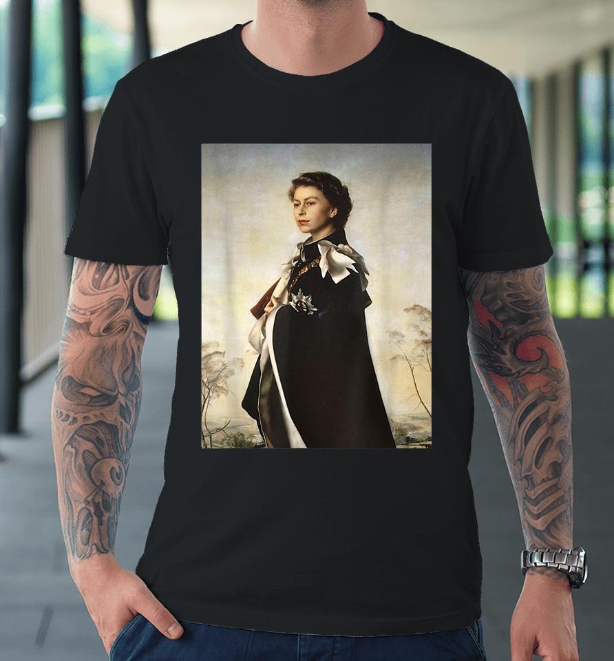 Young Monarch - Queen Elizabeth Ii Premium T-Shirt