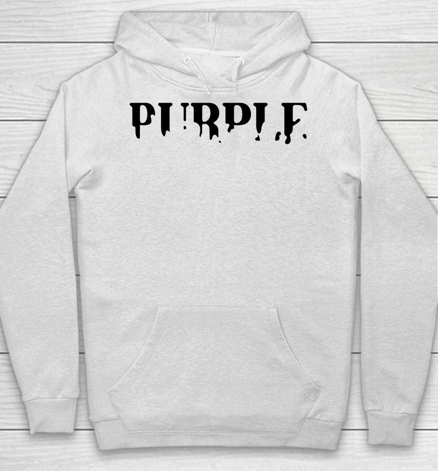 Yourrage Wearing Purple Hoodie