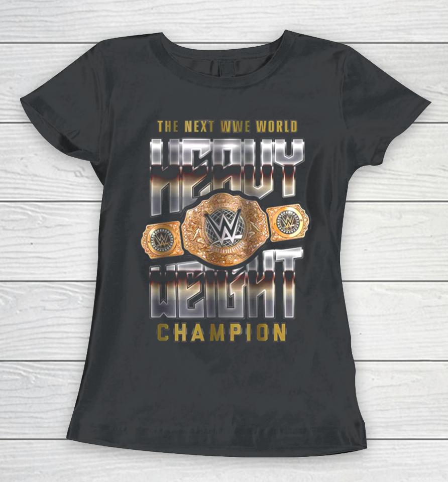 Youth Black Wwe The Next World Heavyweight Champion Women T-Shirt