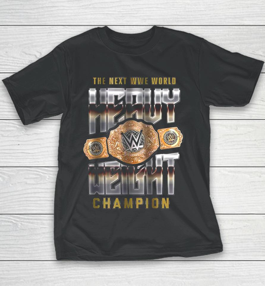 Youth Black Wwe The Next World Heavyweight Champion Youth T-Shirt