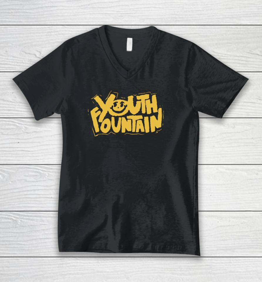 Youth Fountain Puffy Logo Unisex V-Neck T-Shirt