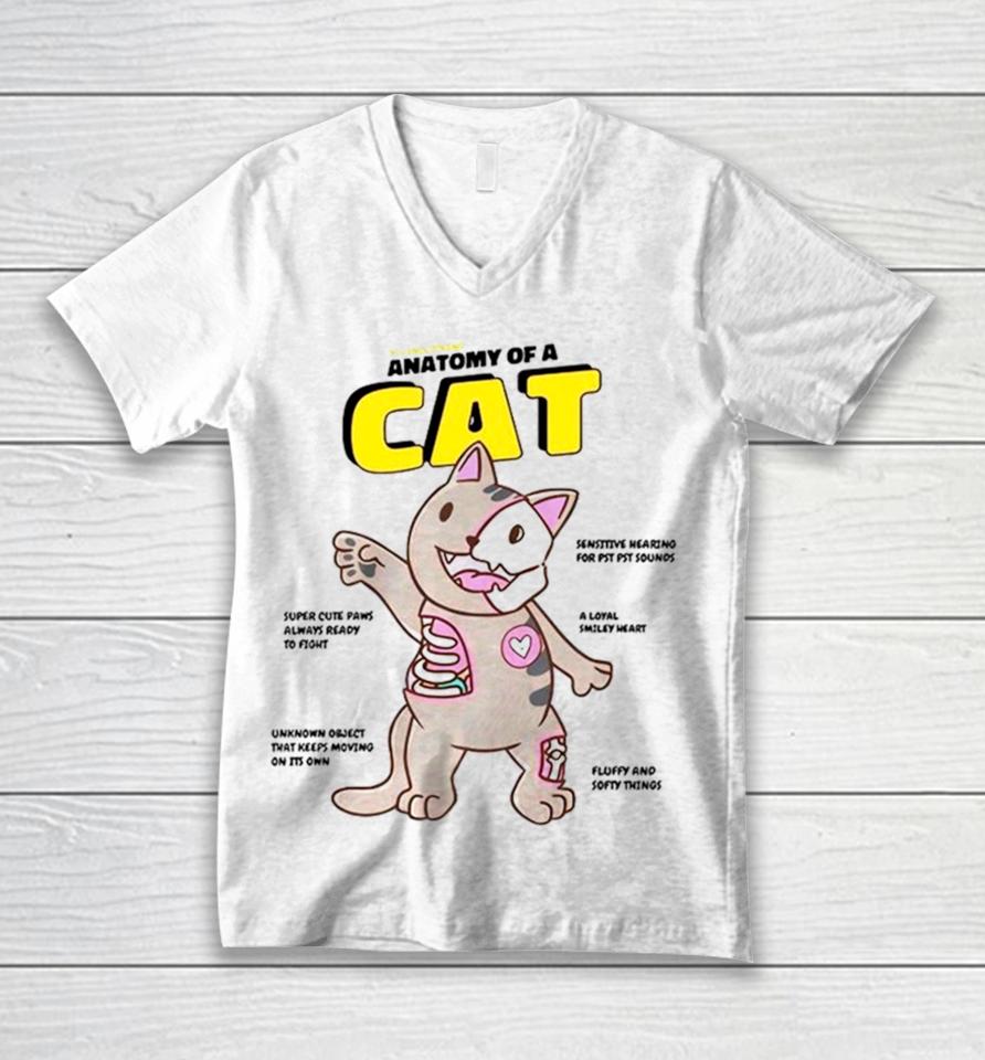 Yujin Cat Anatomy Unisex V-Neck T-Shirt
