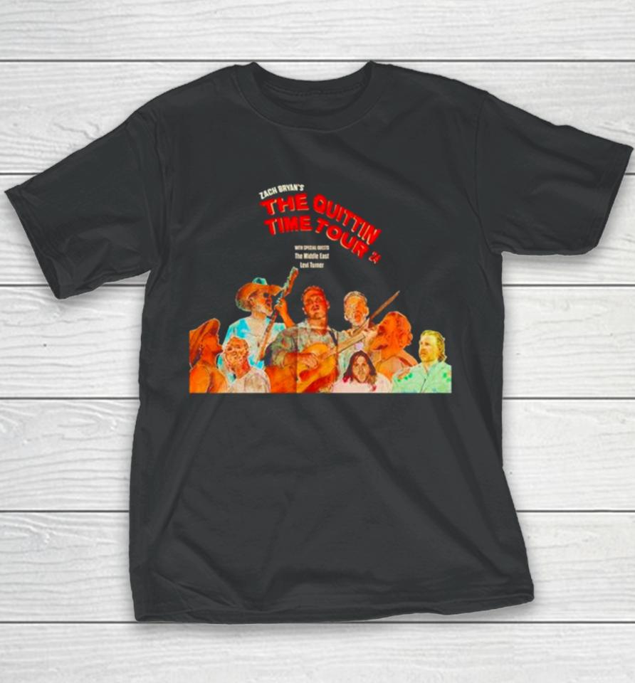 Zach Bryan’s The Quittin Time Tour 2024 Youth T-Shirt