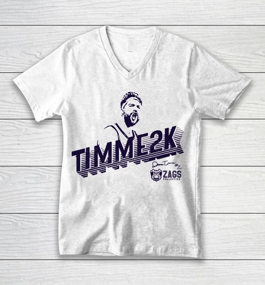 Zags Head Drew Timme 2K Unisex V-Neck T-Shirt