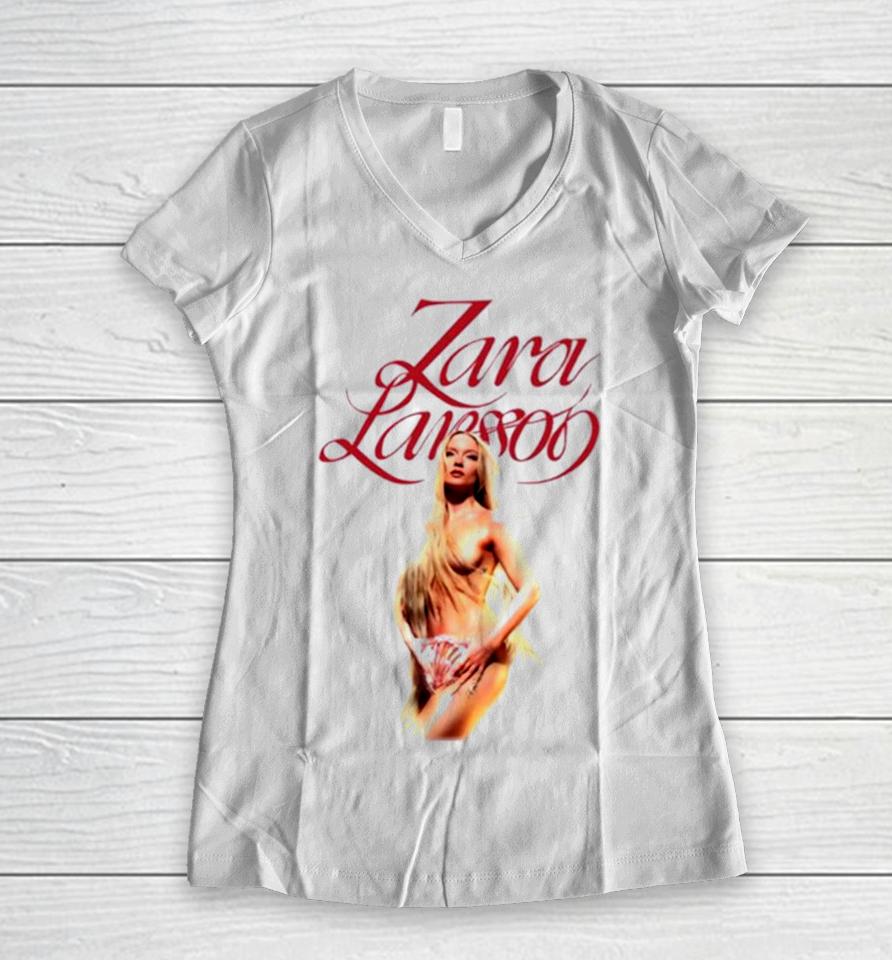 Zara Larsson Venus Choice Of Sexy Girl Women V-Neck T-Shirt