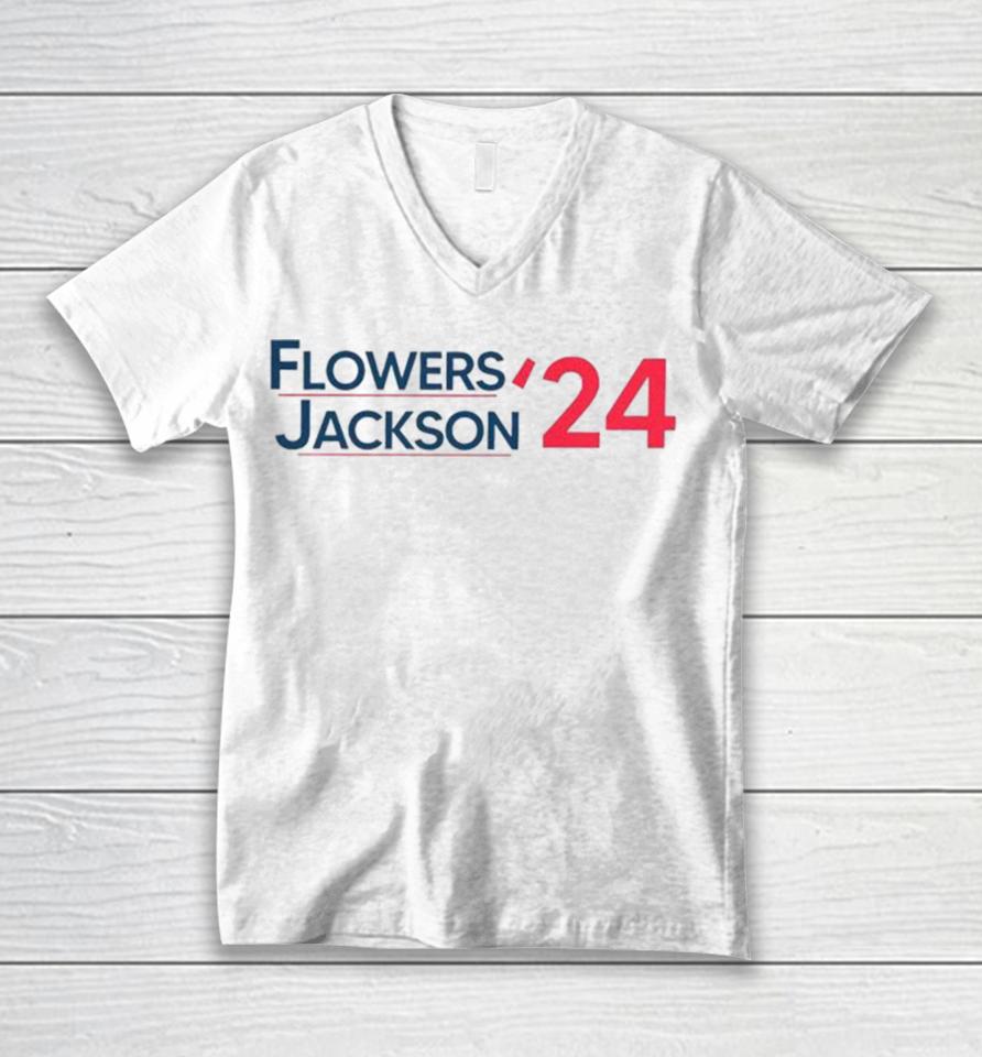 Zay Flowers Lamar Jackson 2024 Unisex V-Neck T-Shirt