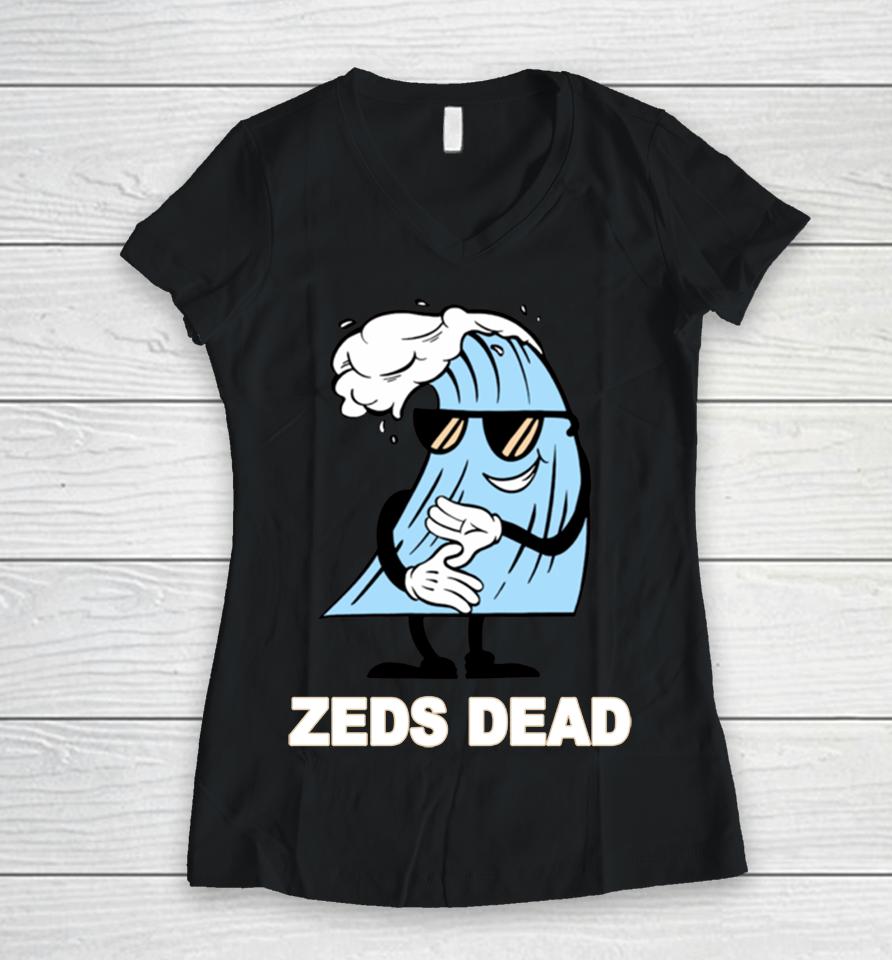 Zeds Dead Chillaxin Women V-Neck T-Shirt