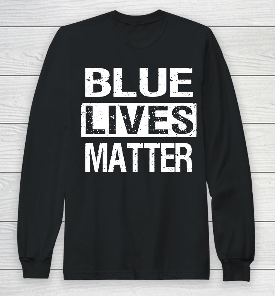 Zeek Arkham Blue Lives Matter Long Sleeve T-Shirt