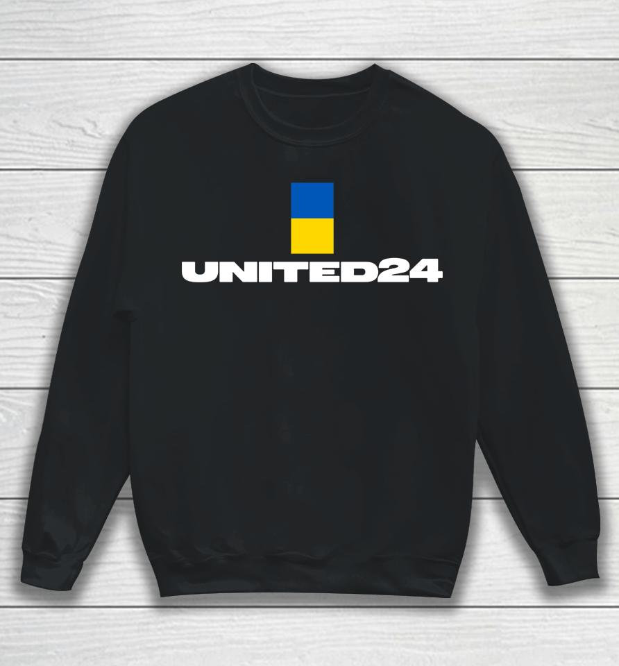 Zelensky Ukraine United 24 Sweatshirt