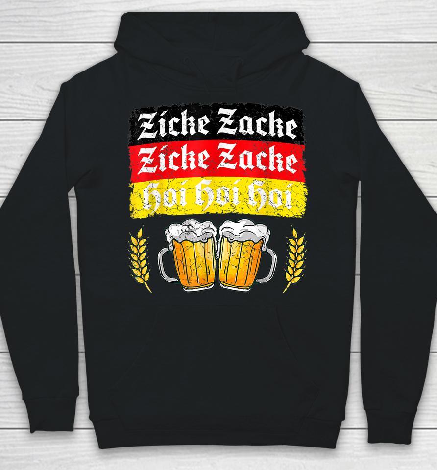 Zicke Zacke Hoi - Funny Germany Flag Oktoberfest German Hoodie