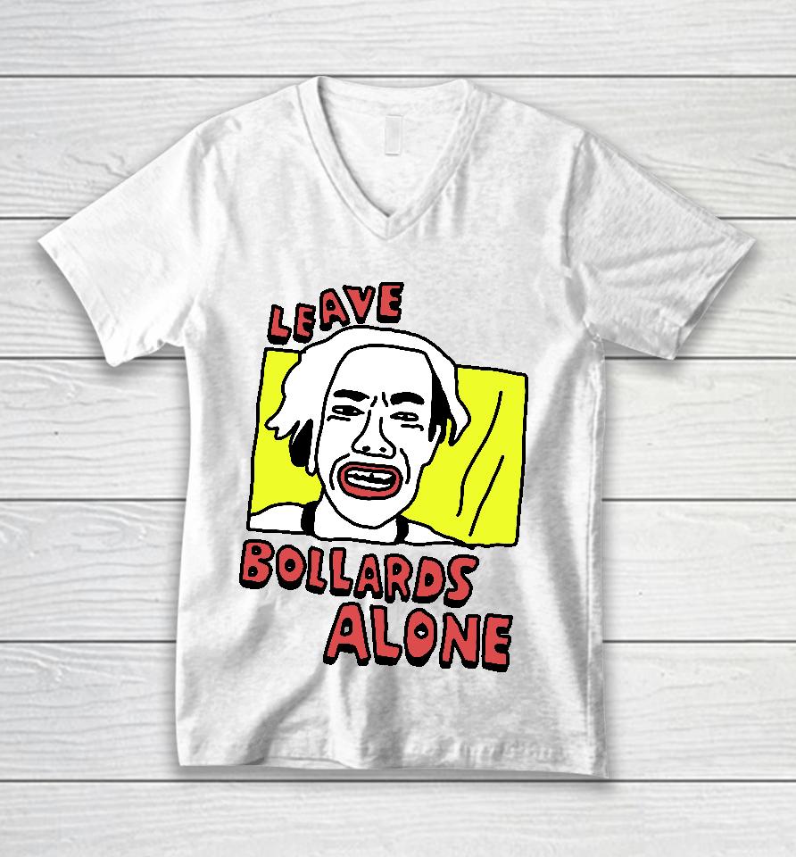 Zoe Bread Leave Bollards Alone Unisex V-Neck T-Shirt