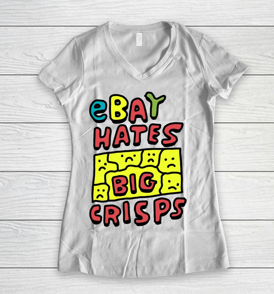 Zoë Bread Store Ebay Hates Big Crisps Women V-Neck T-Shirt