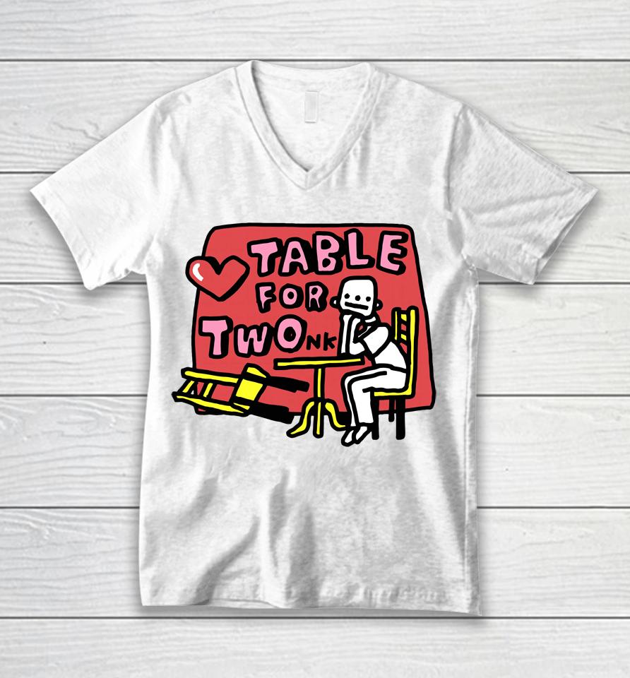 Zoe Bread Table For Twonk Unisex V-Neck T-Shirt
