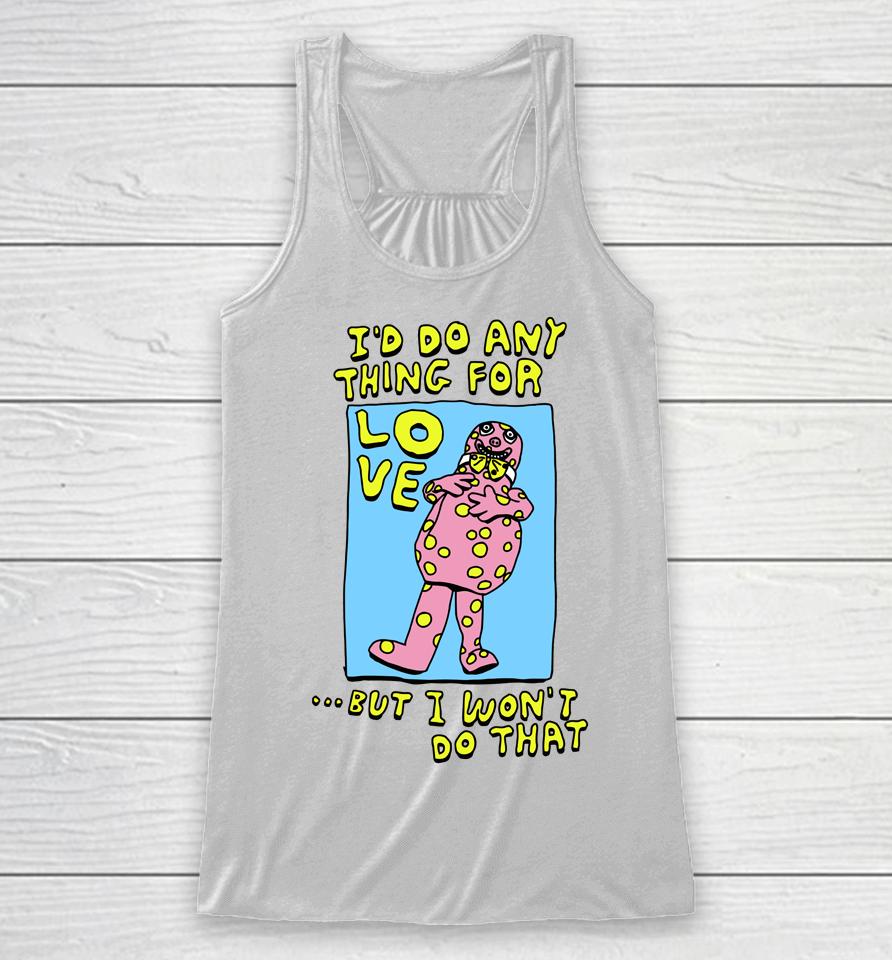 Zoebread Store I Don't Want To Be Mrs Blobby Racerback Tank