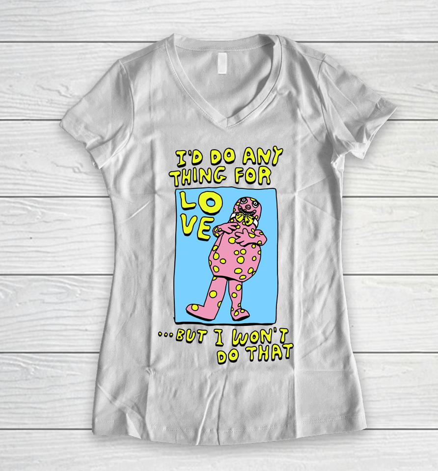 Zoebread Store I Don't Want To Be Mrs Blobby Women V-Neck T-Shirt
