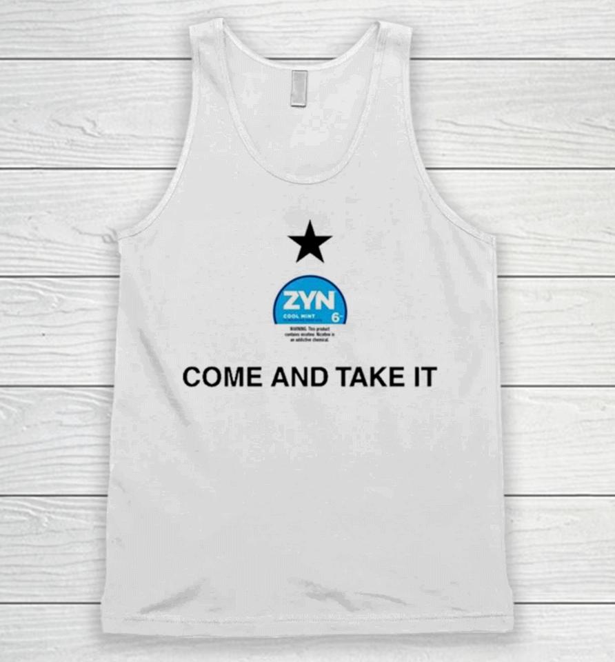 Zyn Cool Mint Come And Take It Unisex Tank Top