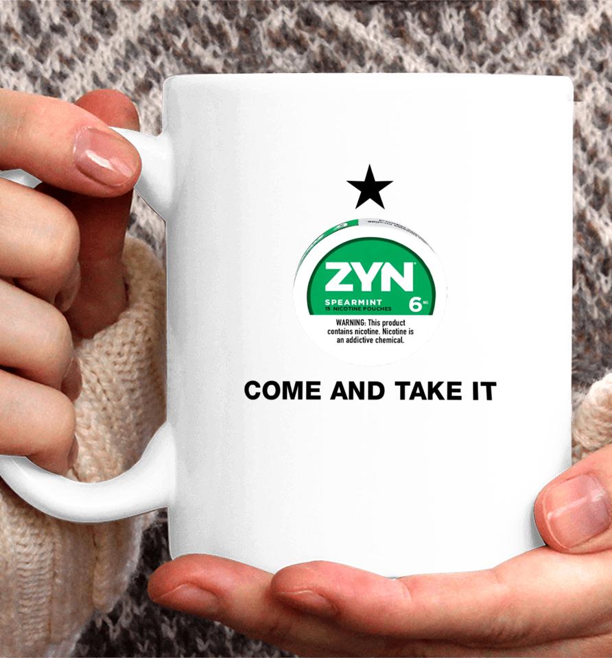 Zyn Spearmint 15 Nicotine Come And Take It Coffee Mug