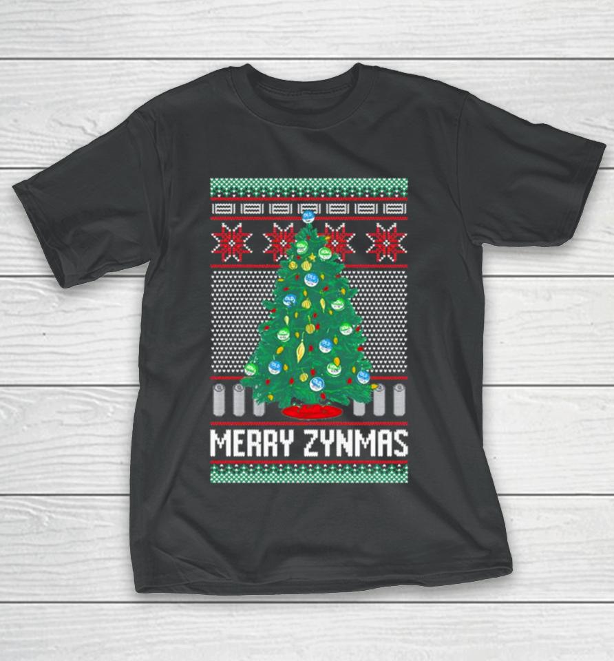 Zyn Tree Merry Zynmas Ugly Christmas T-Shirt