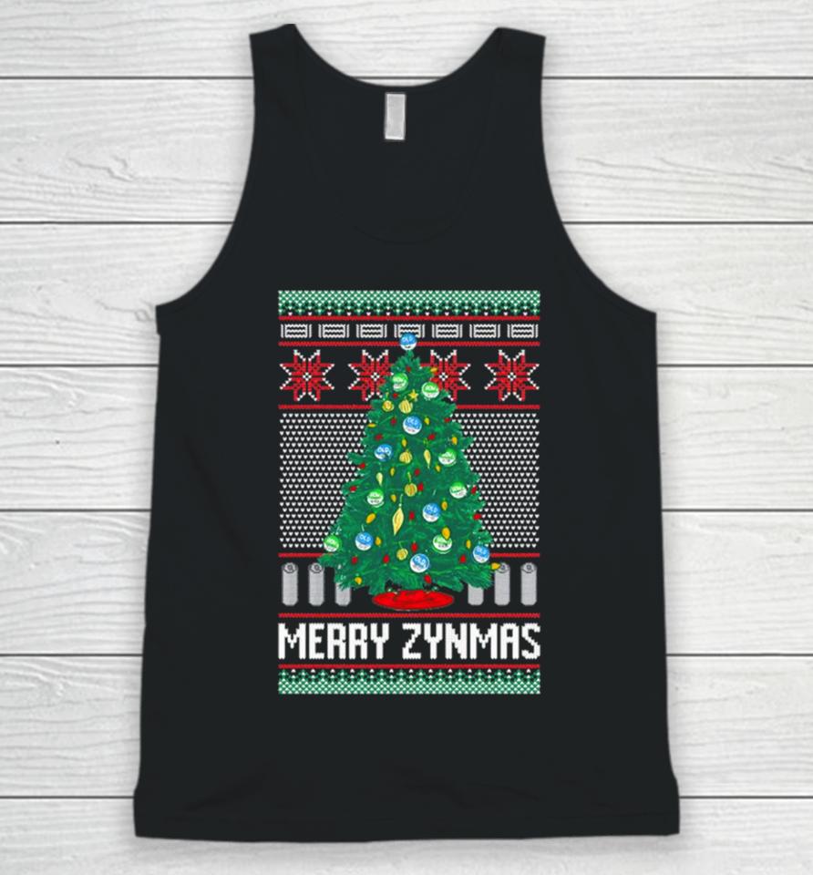 Zyn Tree Merry Zynmas Ugly Christmas Unisex Tank Top